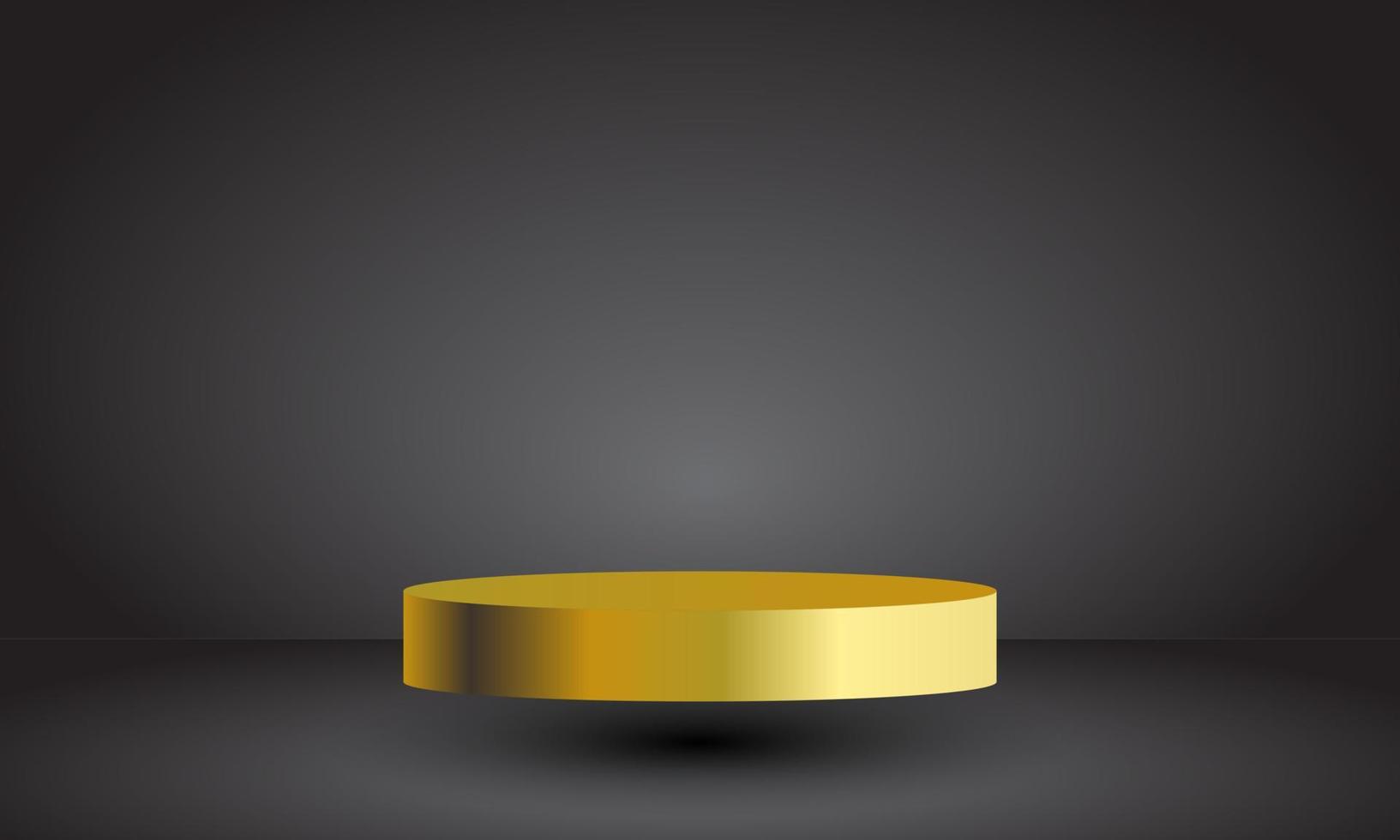 Gold mockup space for display of product design. vector