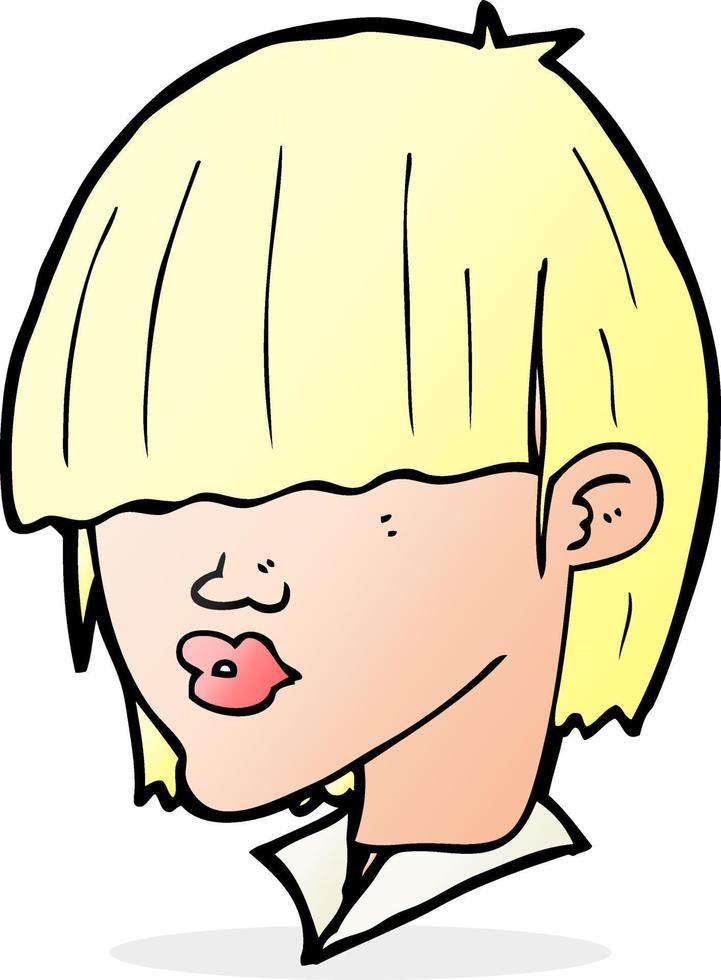 cartoon fashion haircut vector