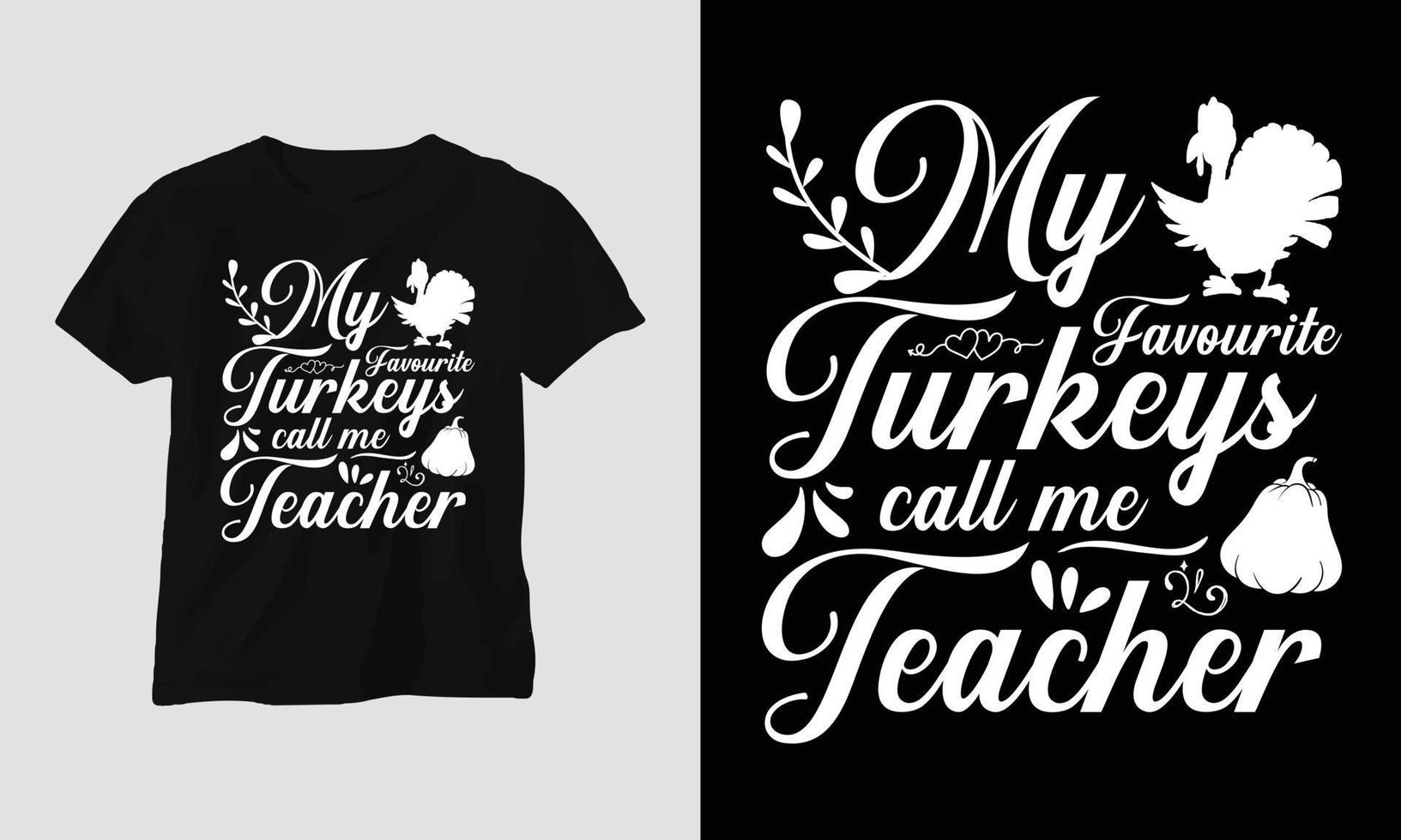 Fall Thanksgiving Day T-shirt Graphic vector