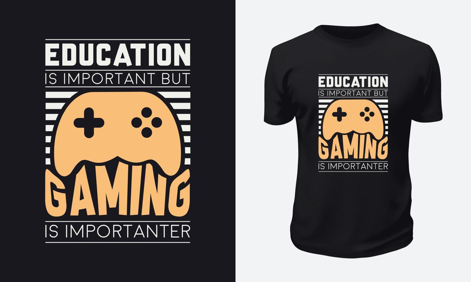 Gaming T-shirt Design vector