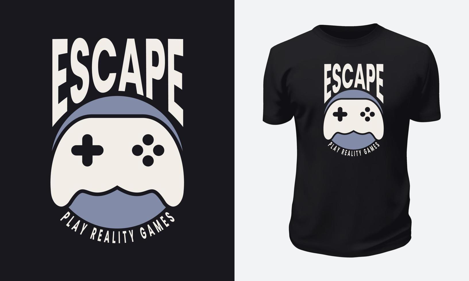 Gaming T-shirt Design vector