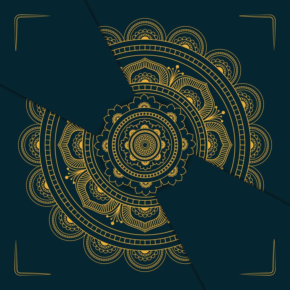 Top luxury colorful mandala background with arabesque pattern vector