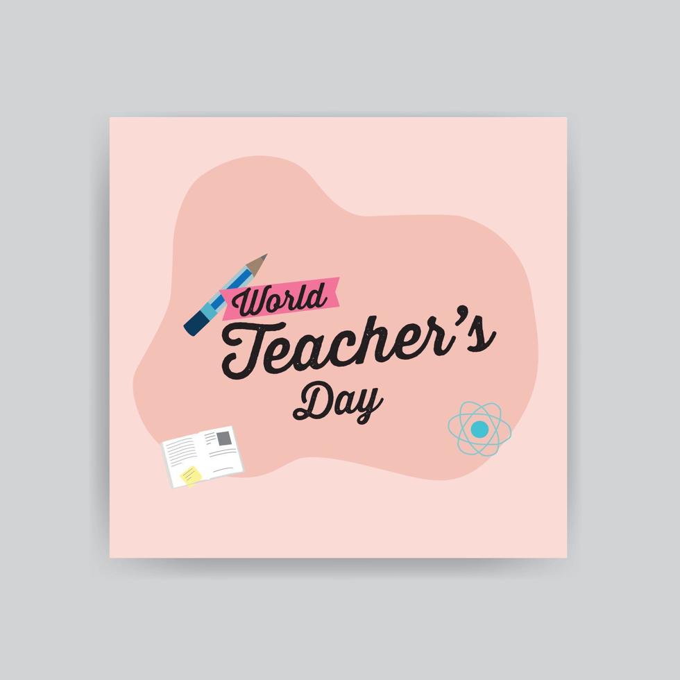World Happy Teacher's Day vector