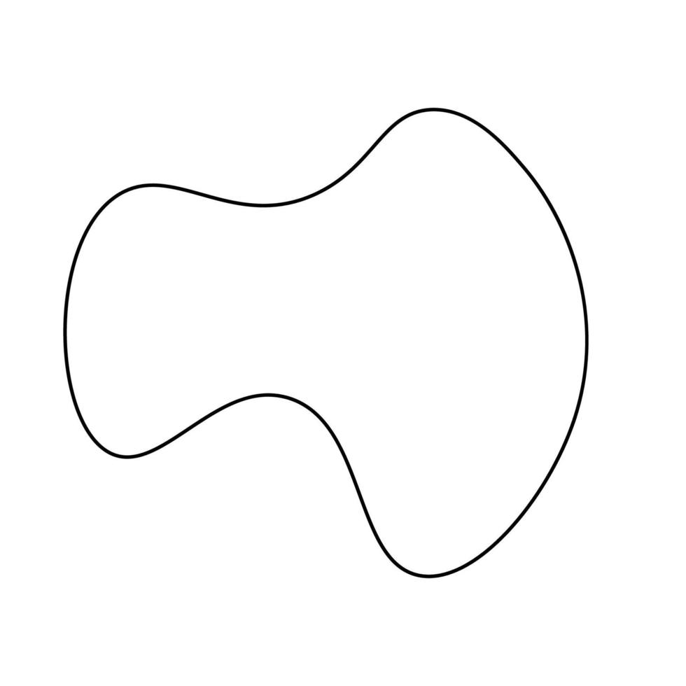 Monoline Abstract Shape vector
