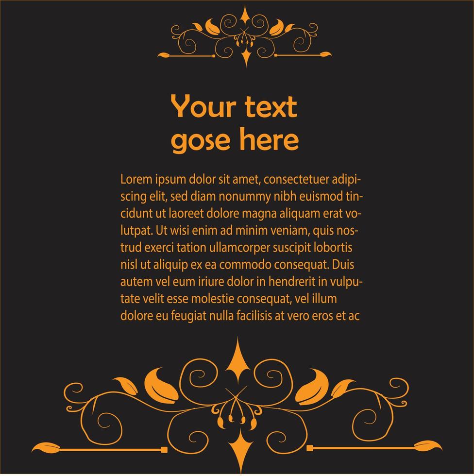 Invitation Card and Border Design 12286748 Vector Art at Vecteezy