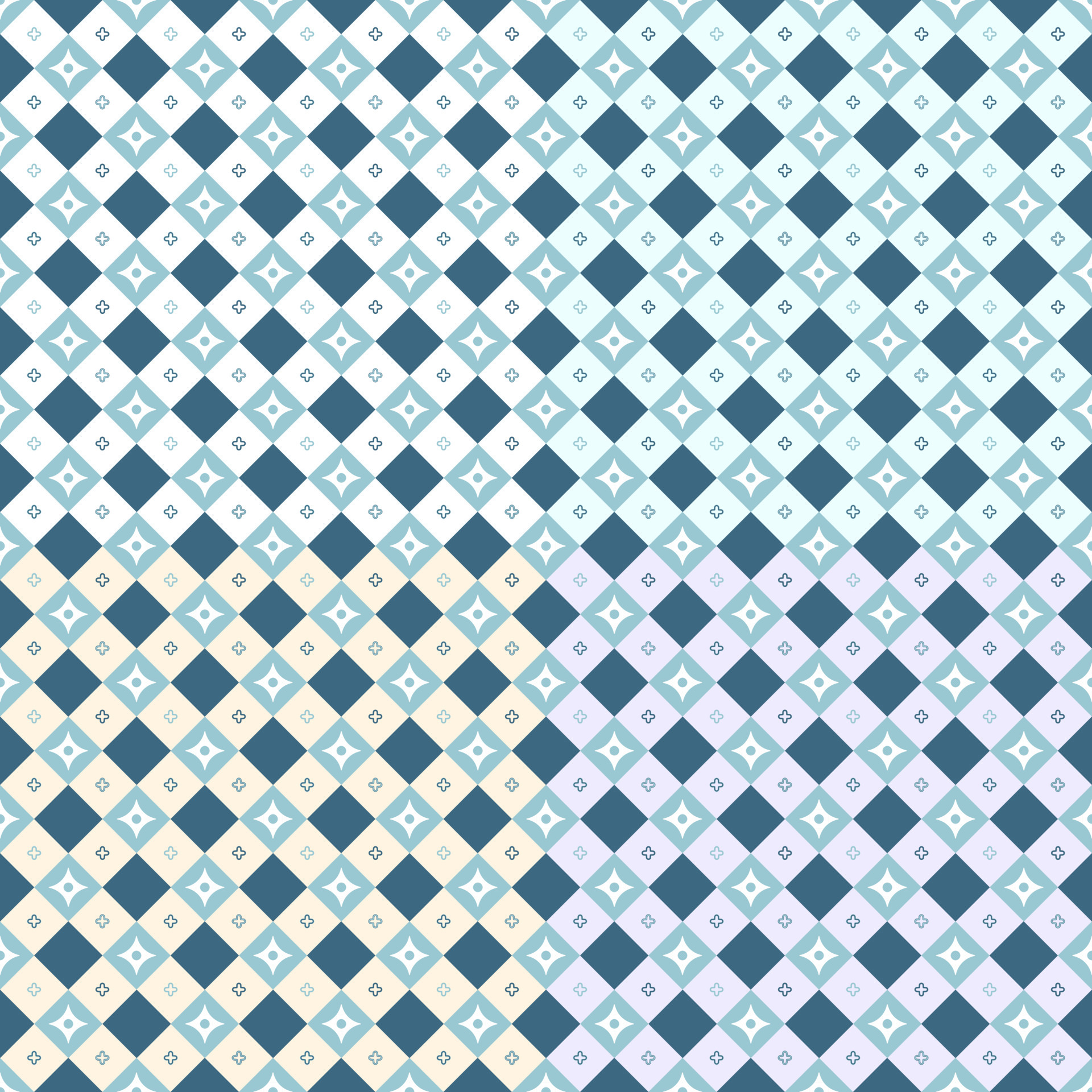 Vector Seamless Fabric, Wallpaper and Home Decor