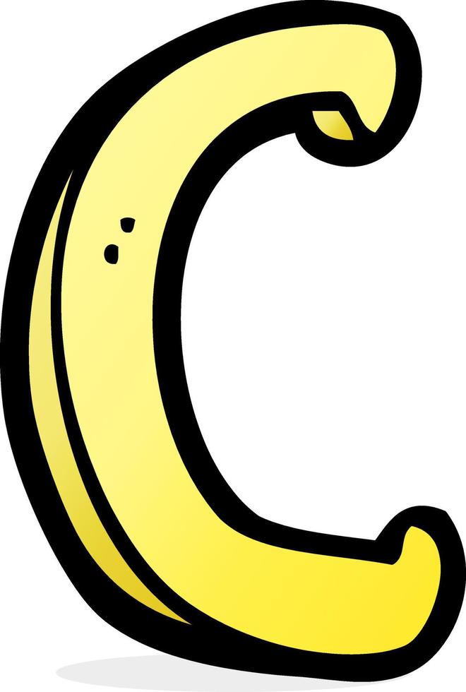 cartoon letter C vector