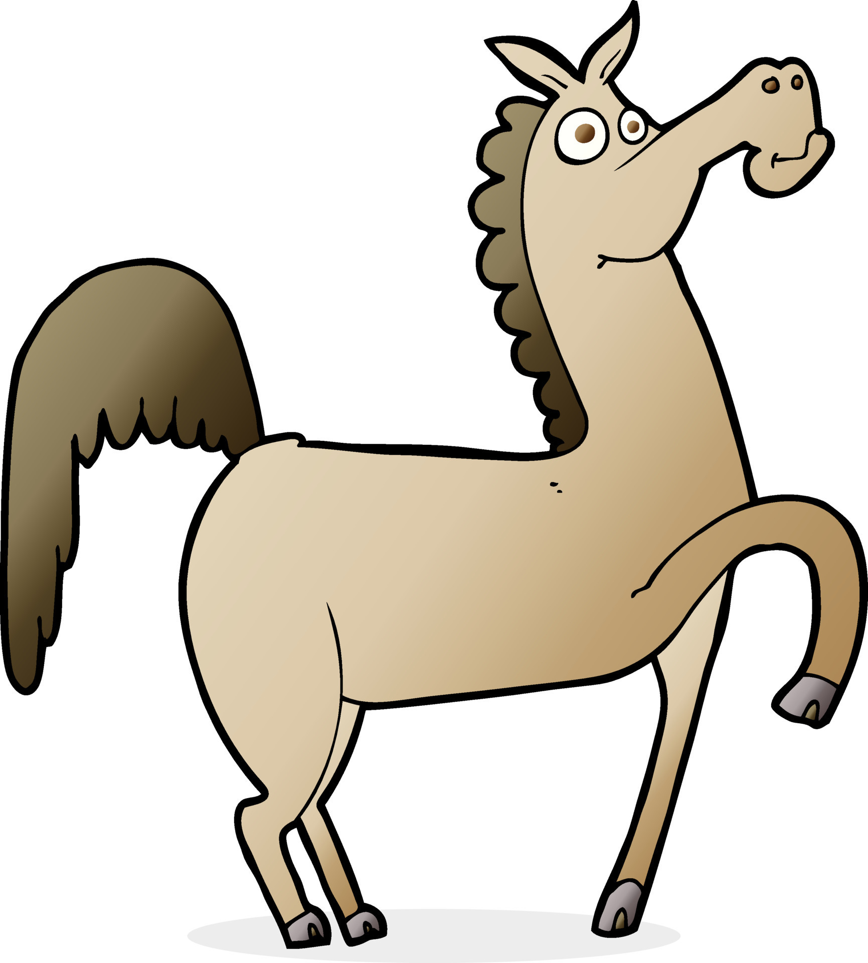 being funny clipart horse