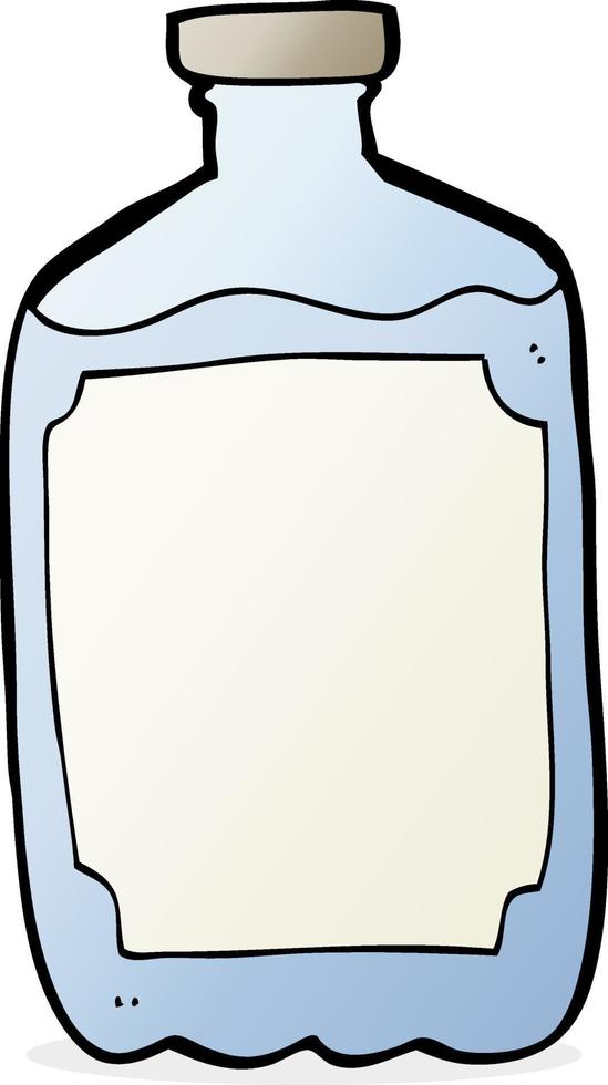 cartoon water bottle vector