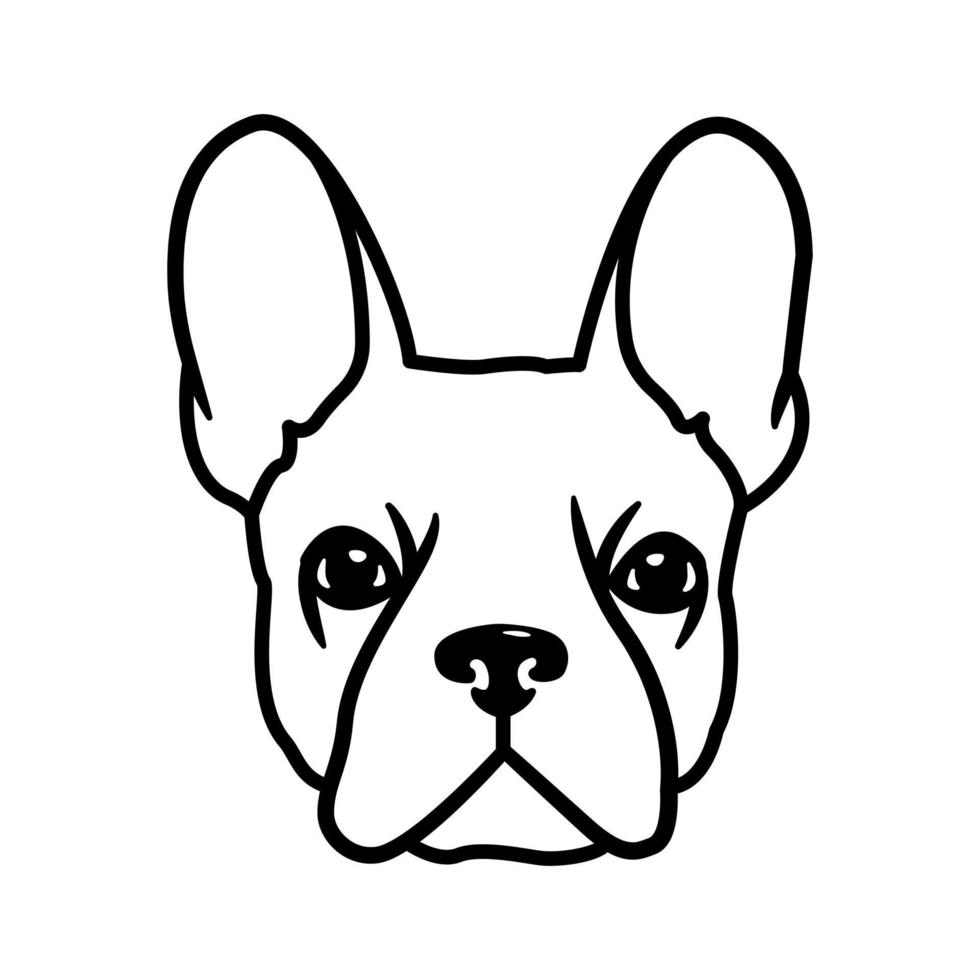 Vector image. Muzzles of dogs of different breeds, such as Spaniel, Beagle, Akita Inu, French bulldog, Chihuahua, Yorkshire terrier, Jack Russell terrier, corgi, dachshund