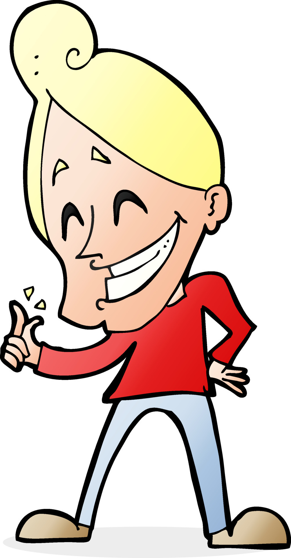 cartoon man snapping fingers 12287445 Vector Art at Vecteezy