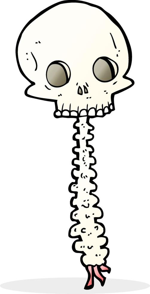 spooky cartoon sull and spine vector