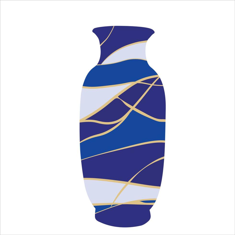 Chinese porcelain vase vector stock illustrations. Porcelain Vase. Flower Bowl. Blue and White Porcelain Clip Art. Ceramic vase, antique blue and white pottery vase.