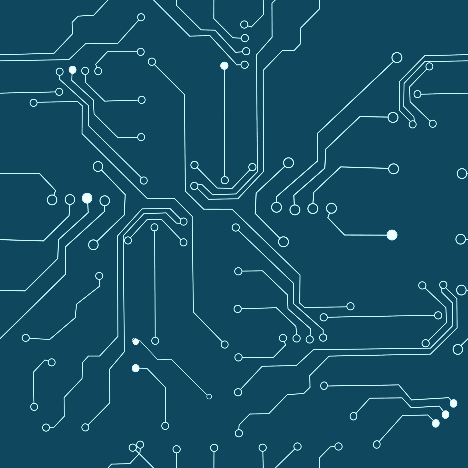 Seamless pattern diagram of the motherboard. Vector stock illustration
