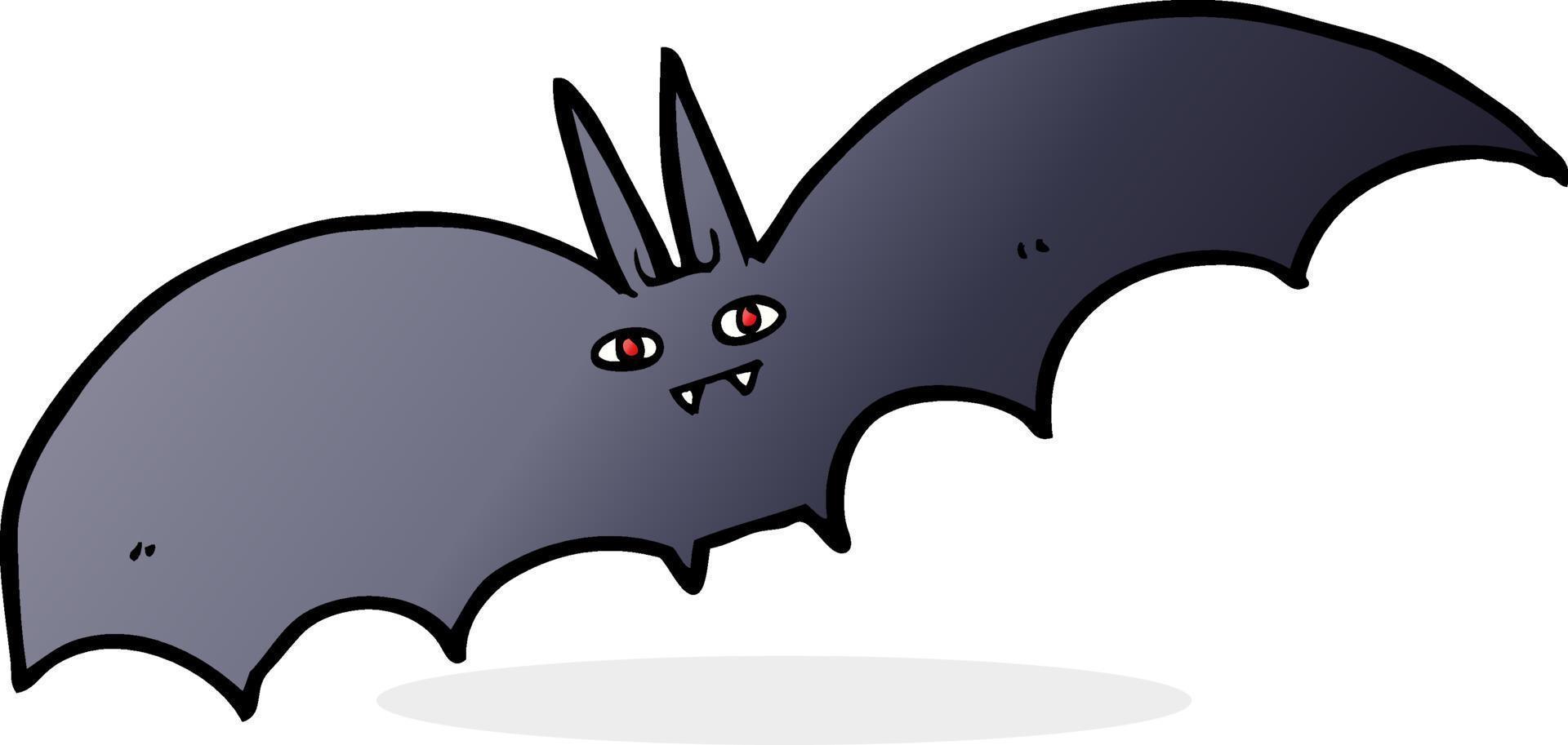 murciélago vampiro de dibujos animados vector