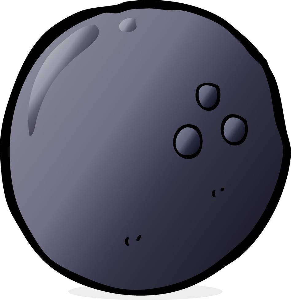 cartoon bowling ball vector