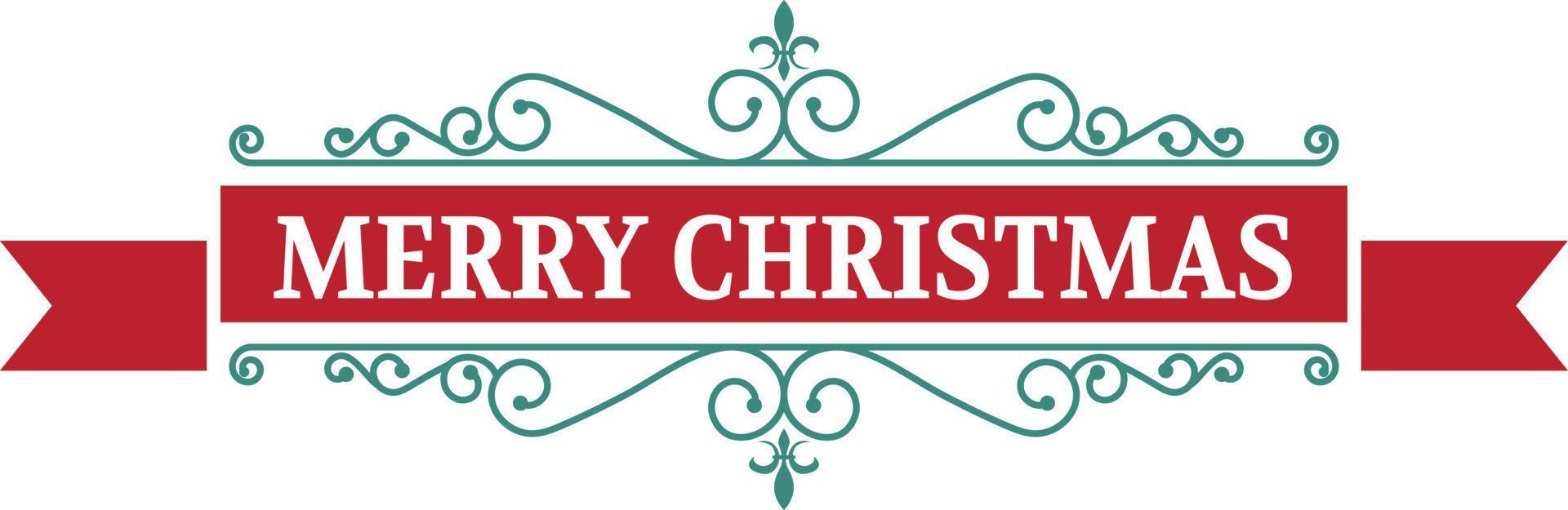 Merry Christmas lettering and quote illustration vector