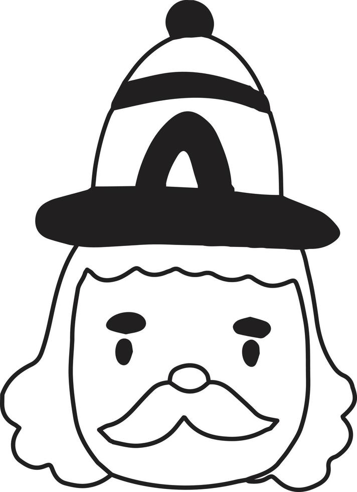 Hand Drawn Christmas Nutcracker guard illustration vector
