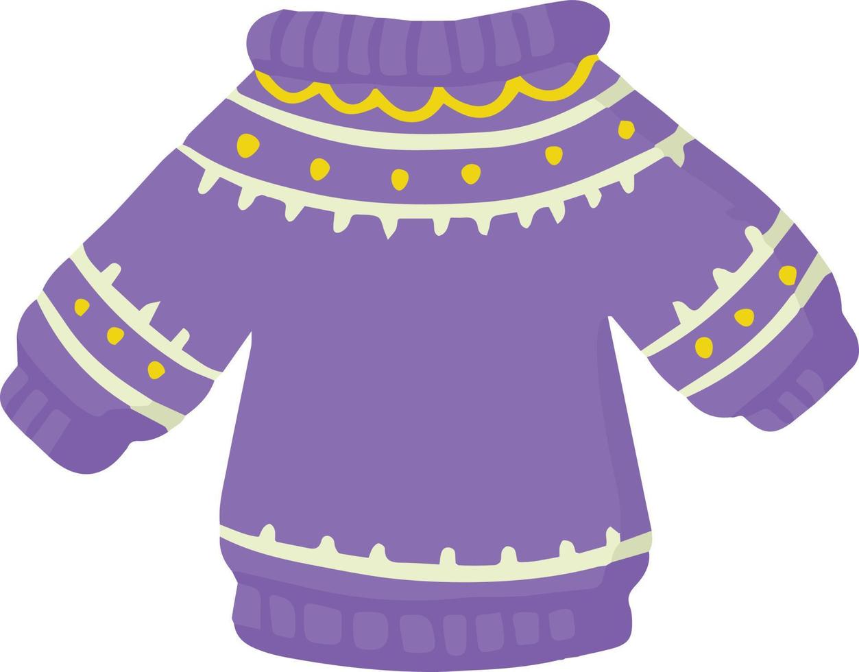 Hand Drawn Christmas sweater illustration vector