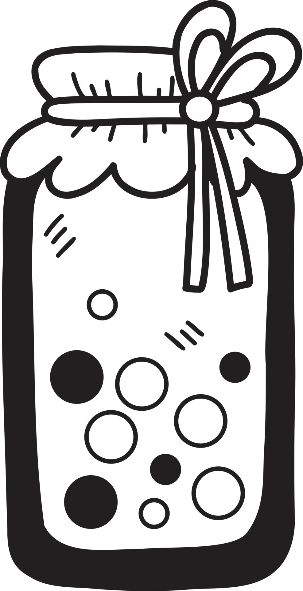 Hand Drawn Christmas candy in a jar illustration 12287999 Vector Art at