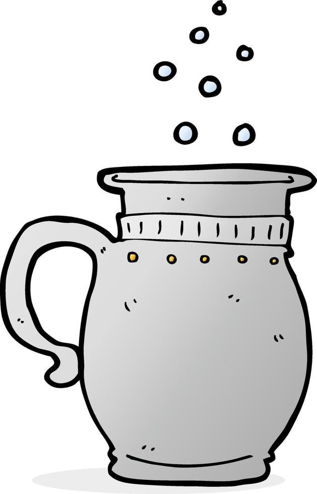 cartoon beer tankard vector