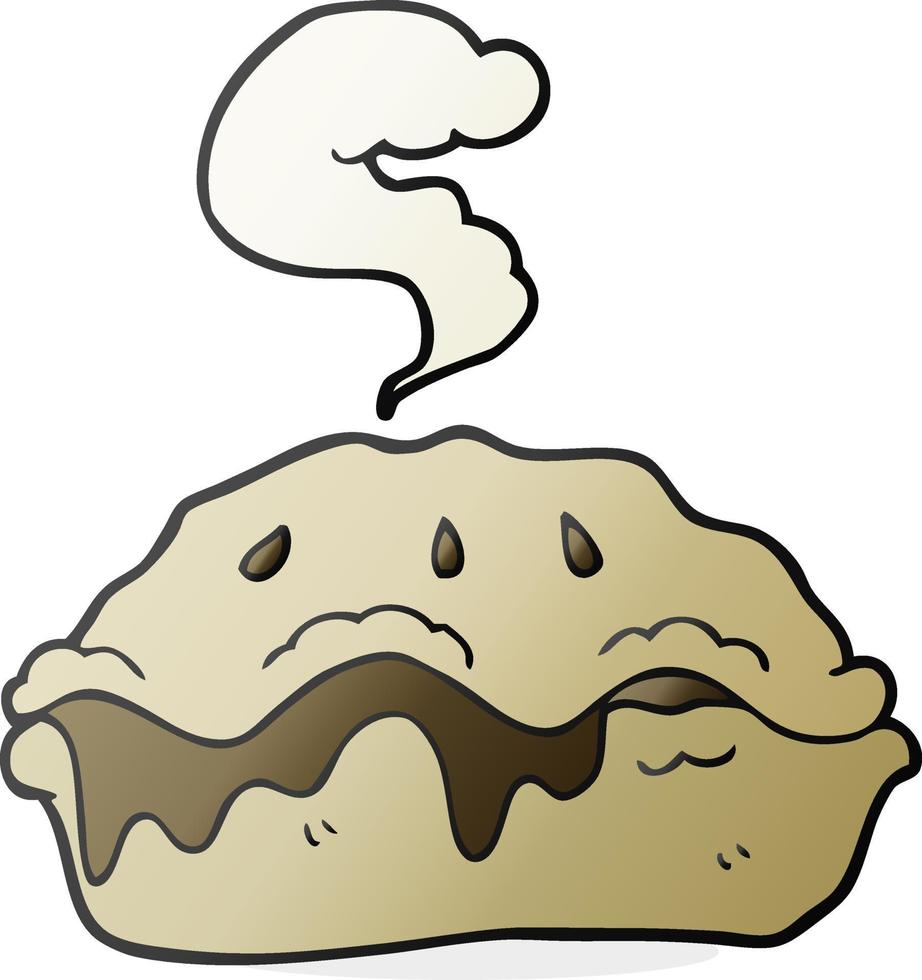 cartoon hot pie vector