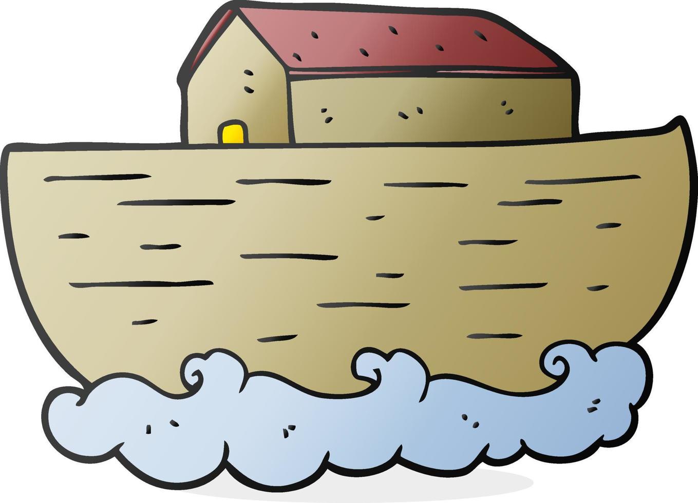 cartoon noah's ark vector