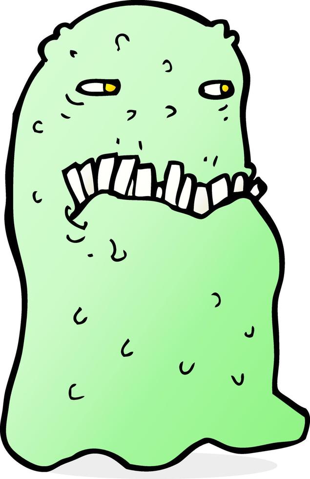 cartoon gross ghost vector