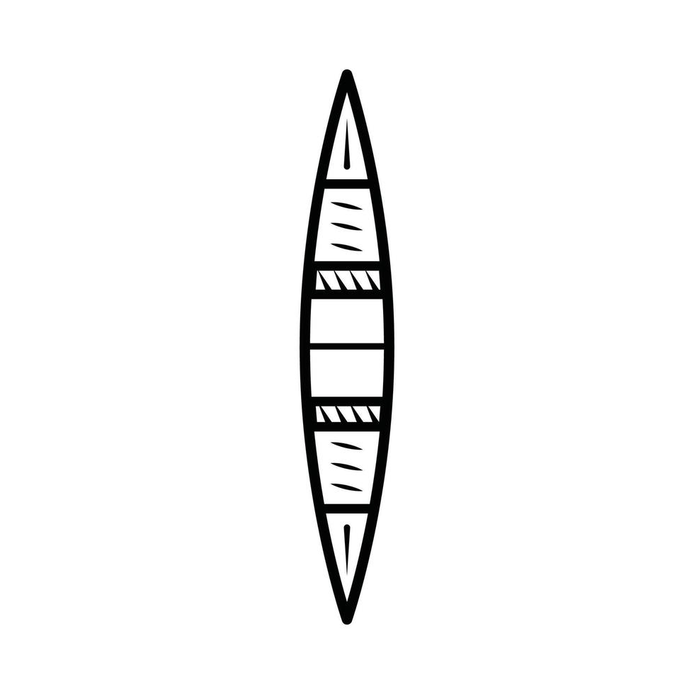 Vintage retro kayak canoe for camping. Can be used like emblem, logo, badge, label. mark, poster or print. Monochrome Graphic Art. vector