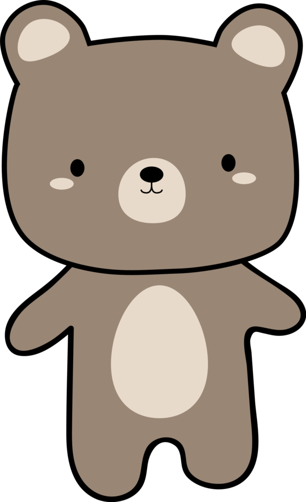 Cute Bear Element png