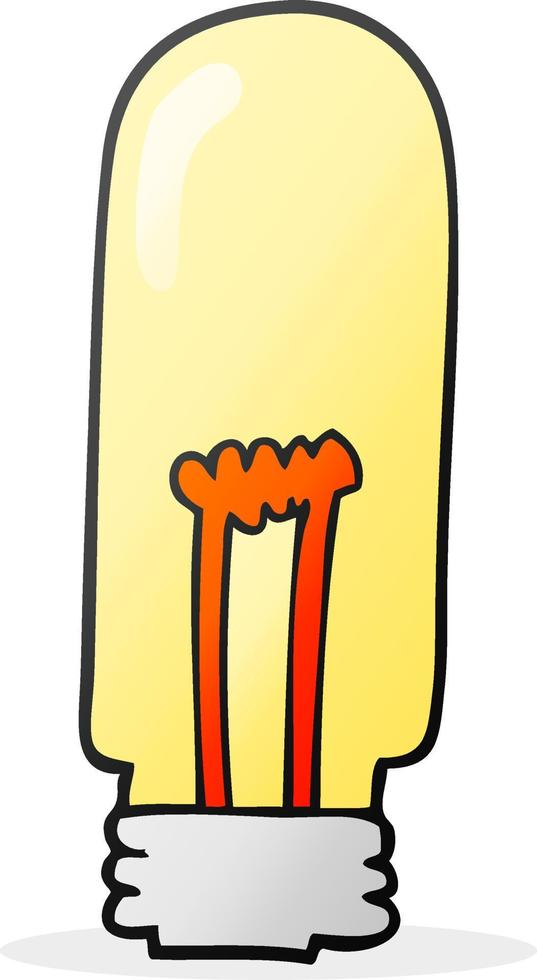 cartoon light bulb vector