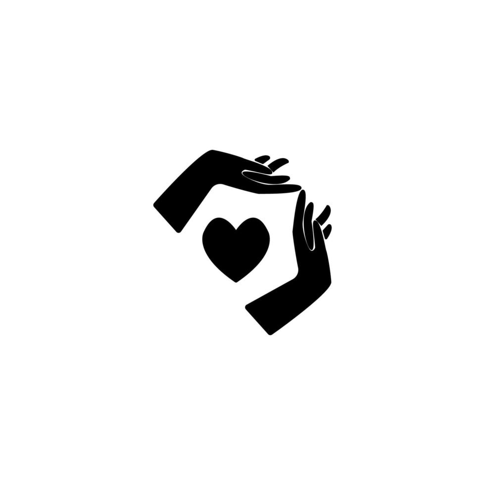 hand charity togetherness icon image illustration vector design
