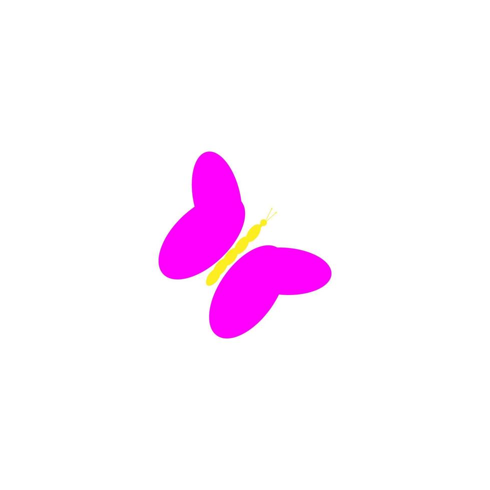 butterfly illustration vector image icon design
