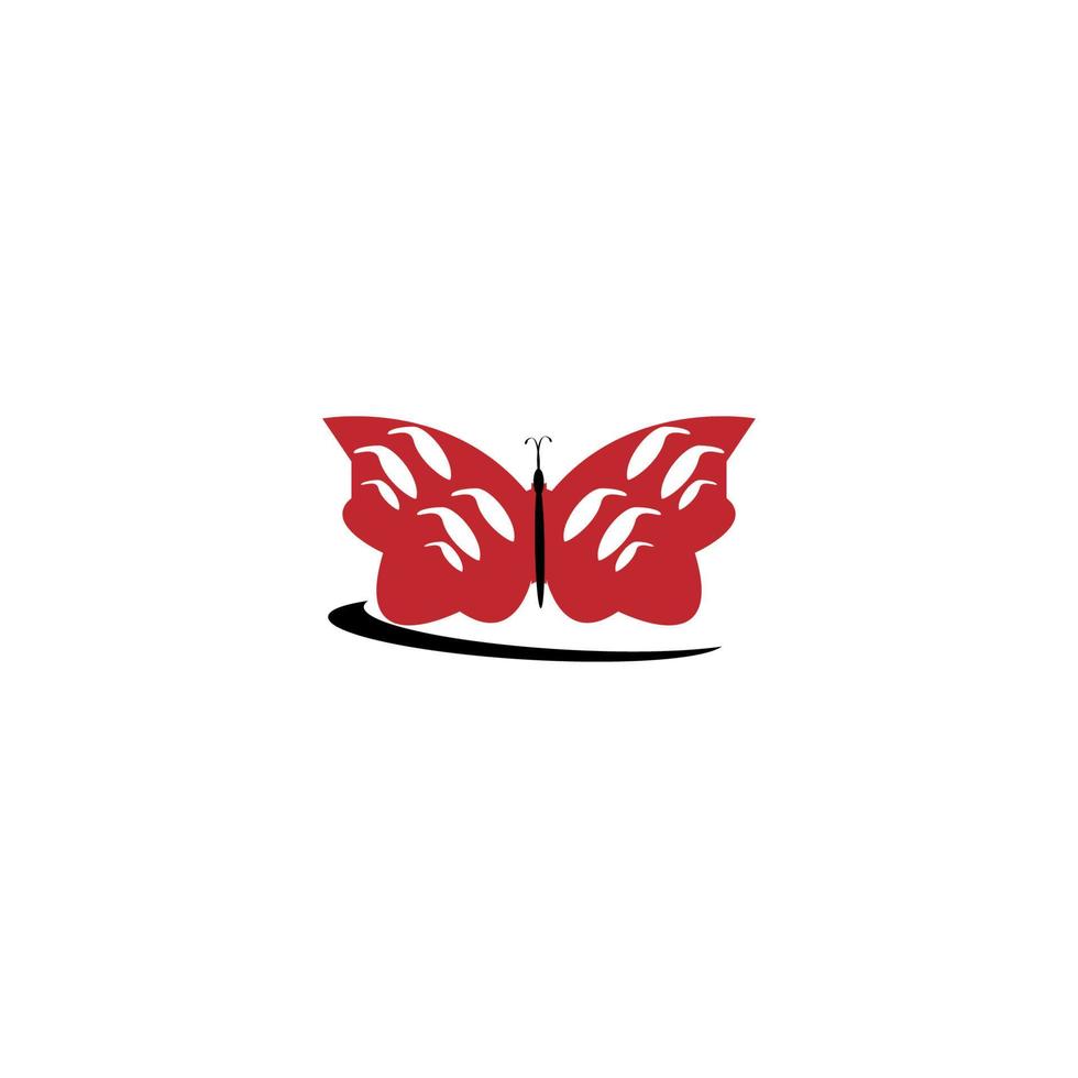 butterfly illustration vector image icon design