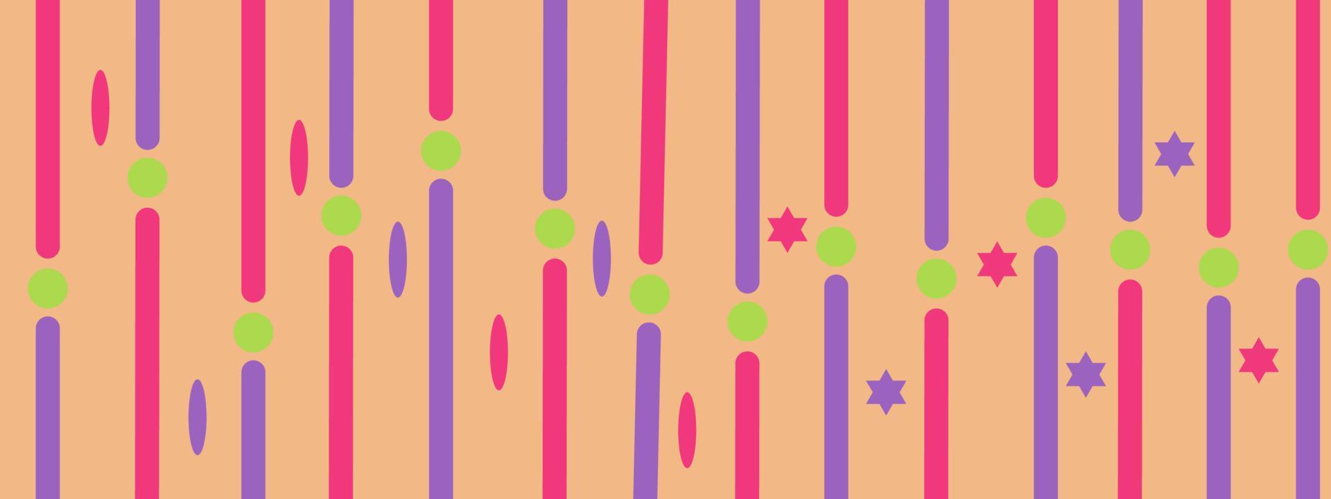 Background with colorful stripes and stars.For .For Vector Illustration of Stars Background for Celebration,banner,etc.