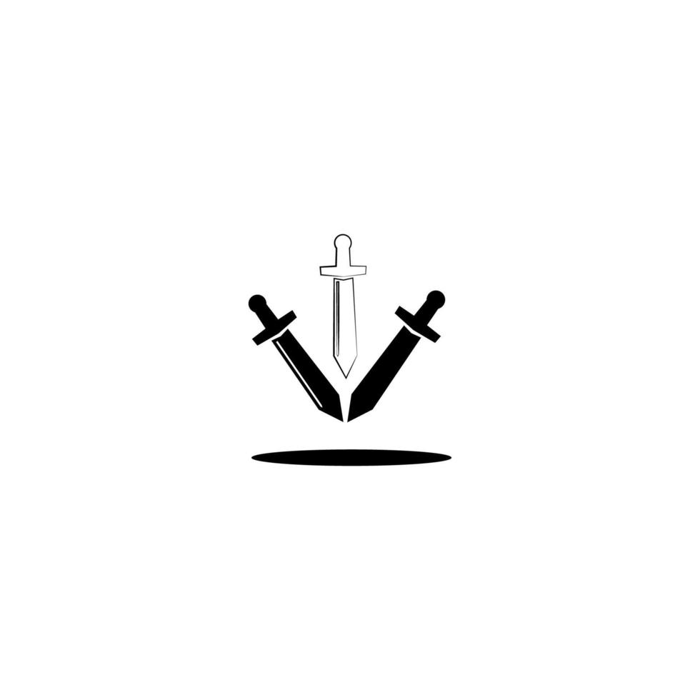 sword vector illustration image icon symbol
