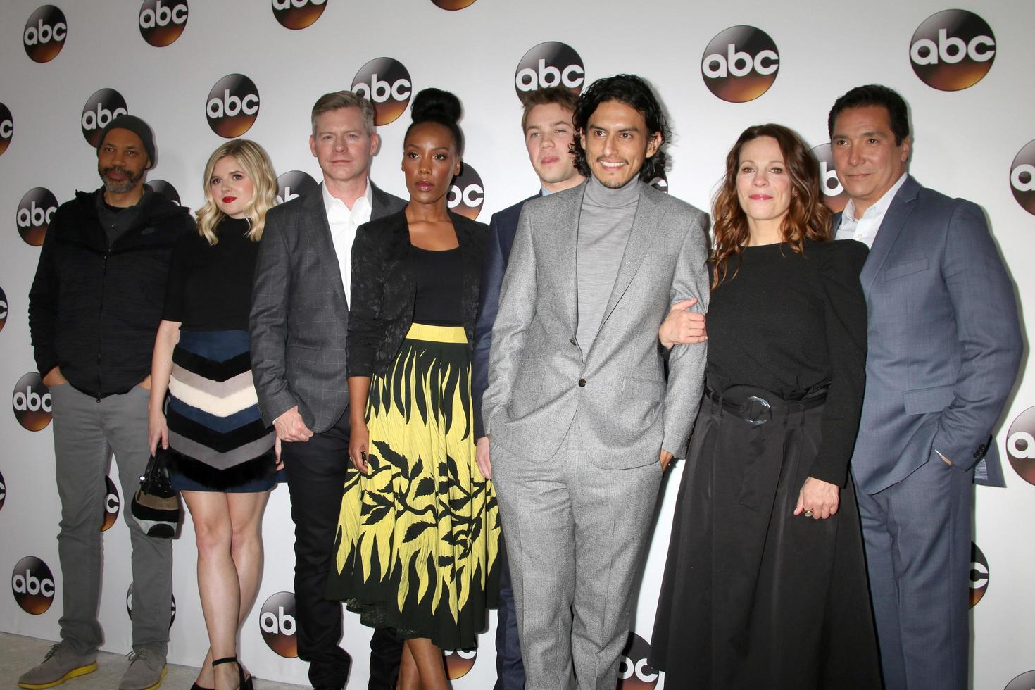 LOS ANGELES, JAN 10 - John Ridley, Ana Mulvoy Ten, Michael J  McDonald, Mickaelle X  Bizet, Connor Jessup, Richard Cabral, Benito Martinez, Lili Taylor at the Disney ABC TV TCA Winter 2017 Party at Langham Hotel on January 10, 2017 in Pasadena, CA photo