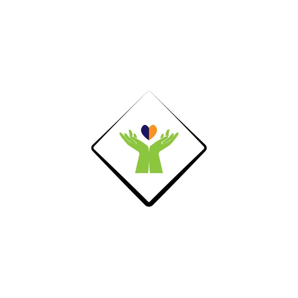 hand charity togetherness icon image illustration vector design