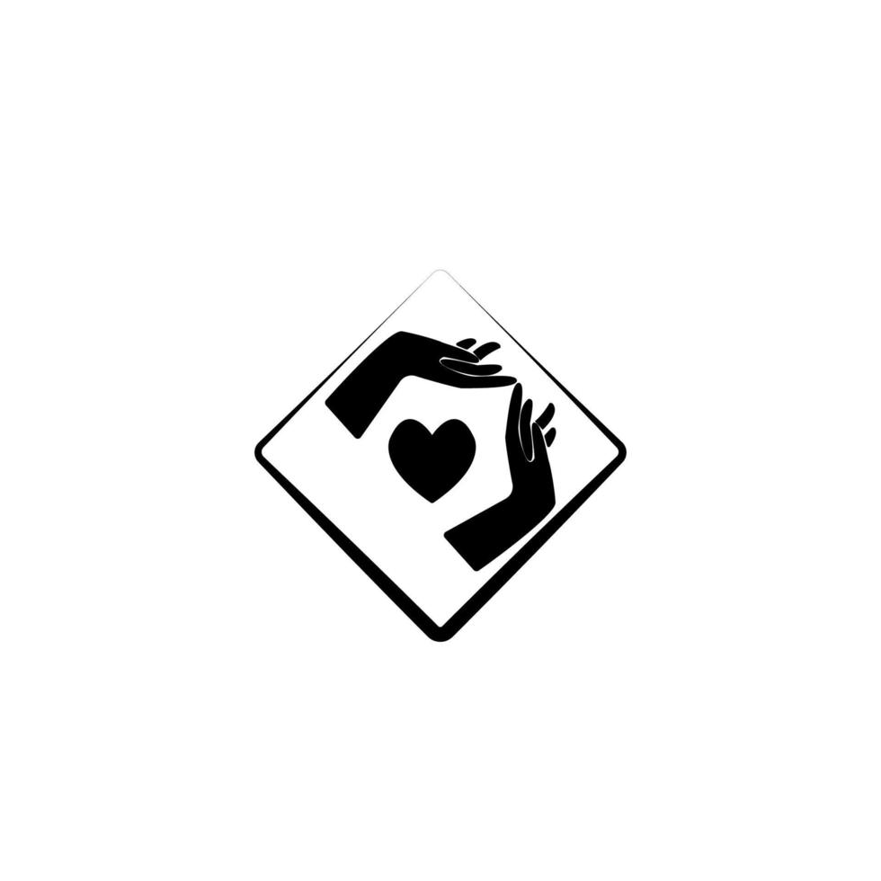 hand charity togetherness icon image illustration vector design