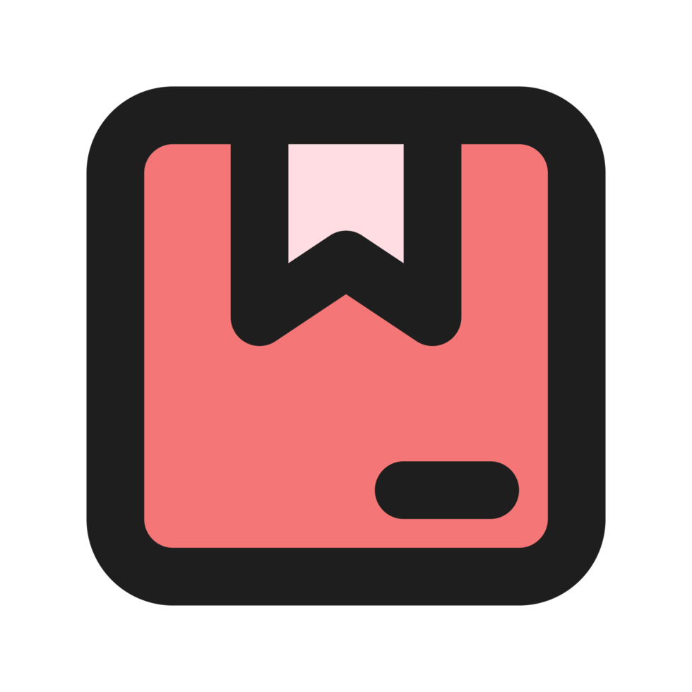 Gift flat color outline icon png