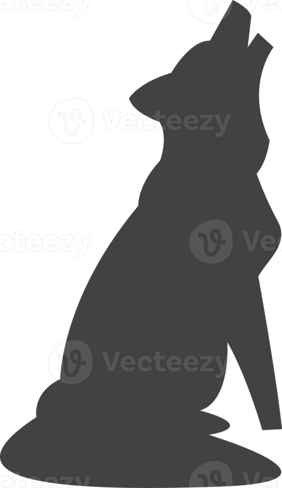 Tiersilhouetten isoliert auf transparentem Hintergrund png