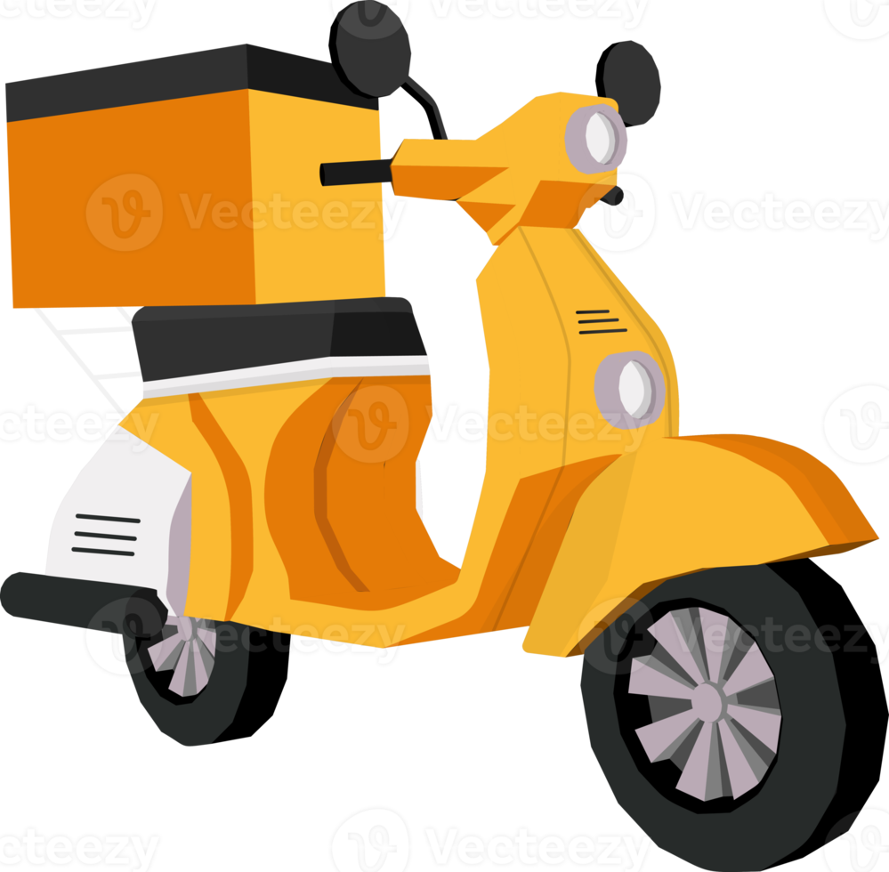 scooter illustration on transparent background png