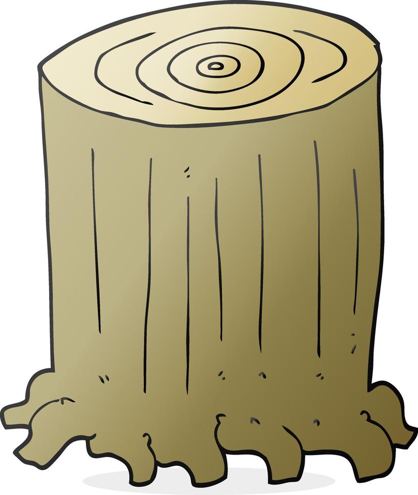 cartoon tree stump vector