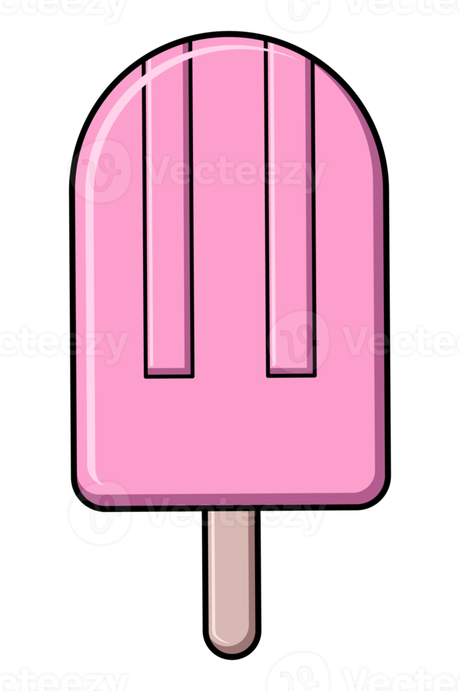 glace colorée. glaces pour adultes et enfants. arrière-plan transparent. illustration png