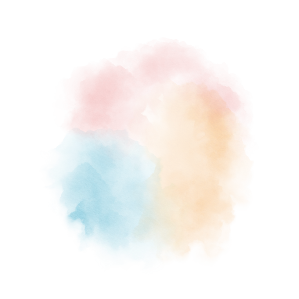 Watercolor stain element with watercolor paper texture png