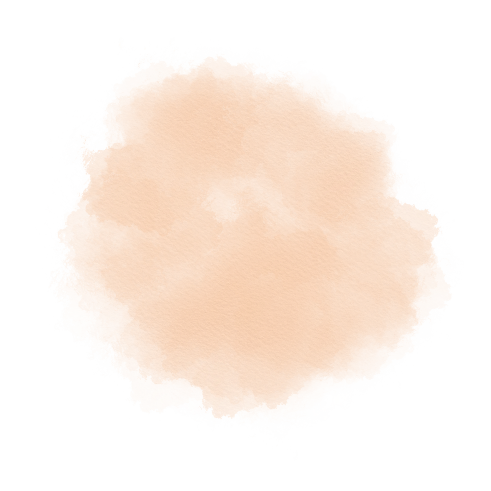 Watercolor stain element with watercolor paper texture png