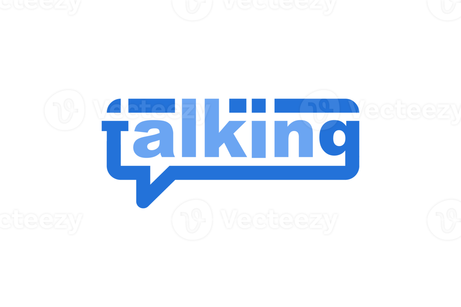 Talking lettering. Transparent background. Illustration png