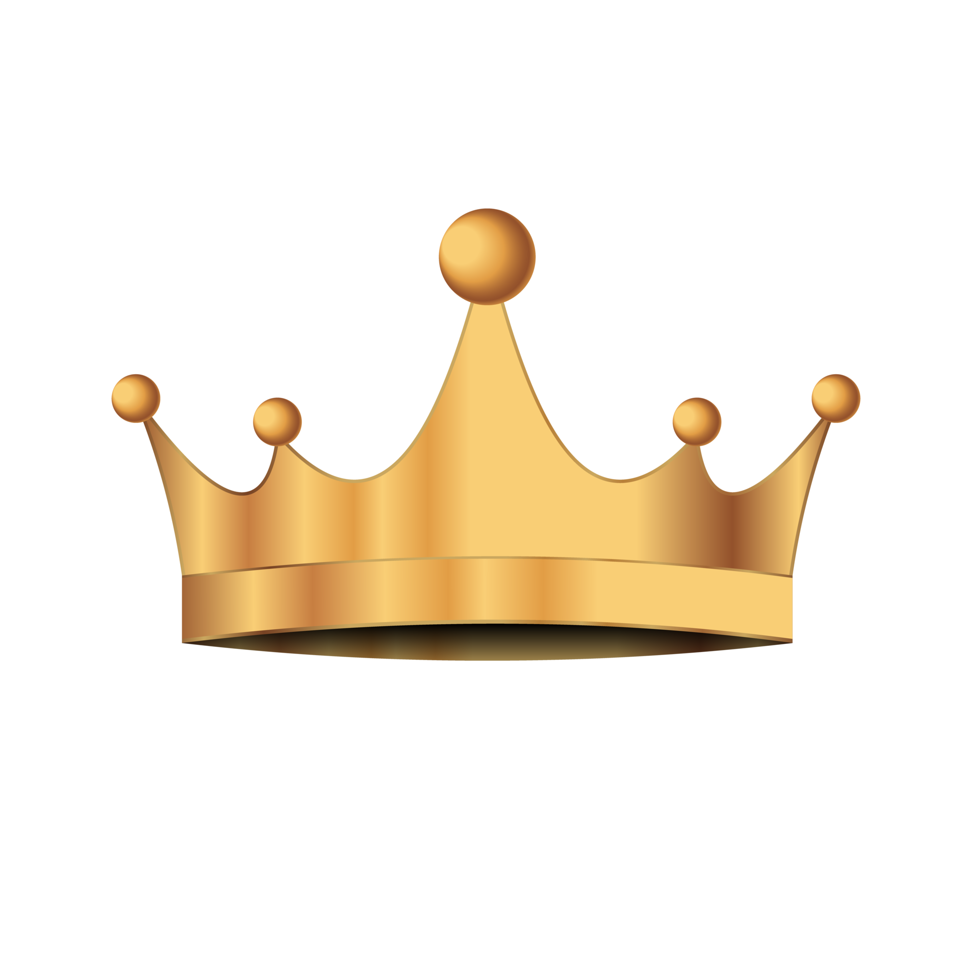 Golden crown. Transparent background. Illustration 12289751 PNG