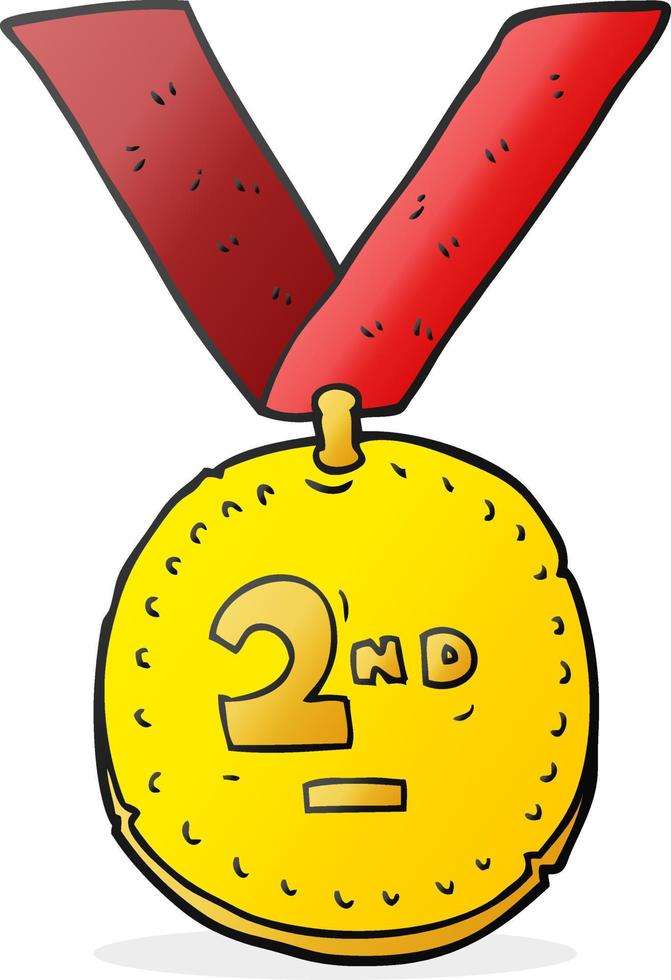 cartoon sports medal vector
