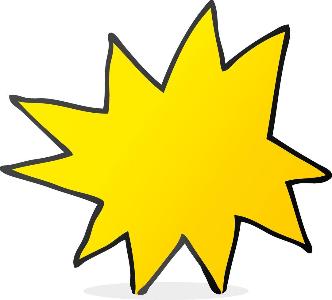 cartoon explosion symbol vector